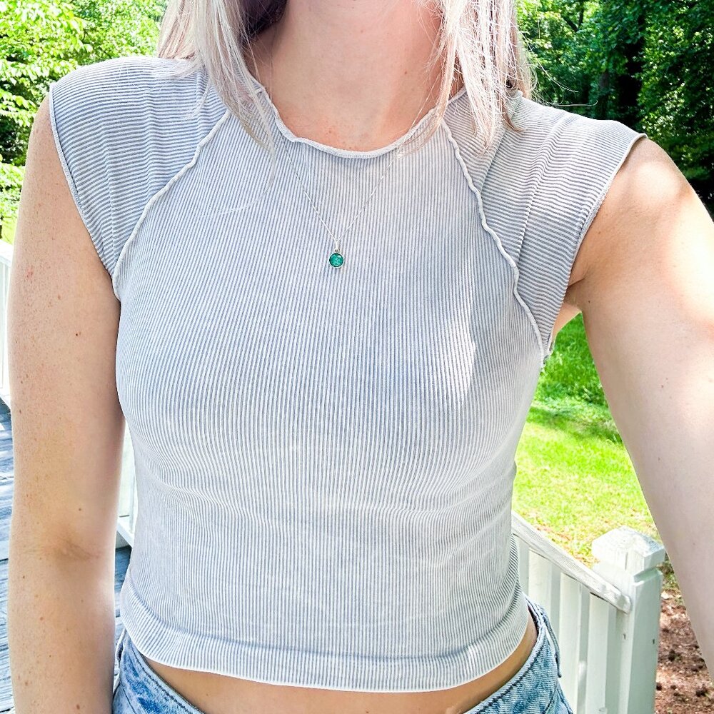 Vintage Exposed Seam Crop